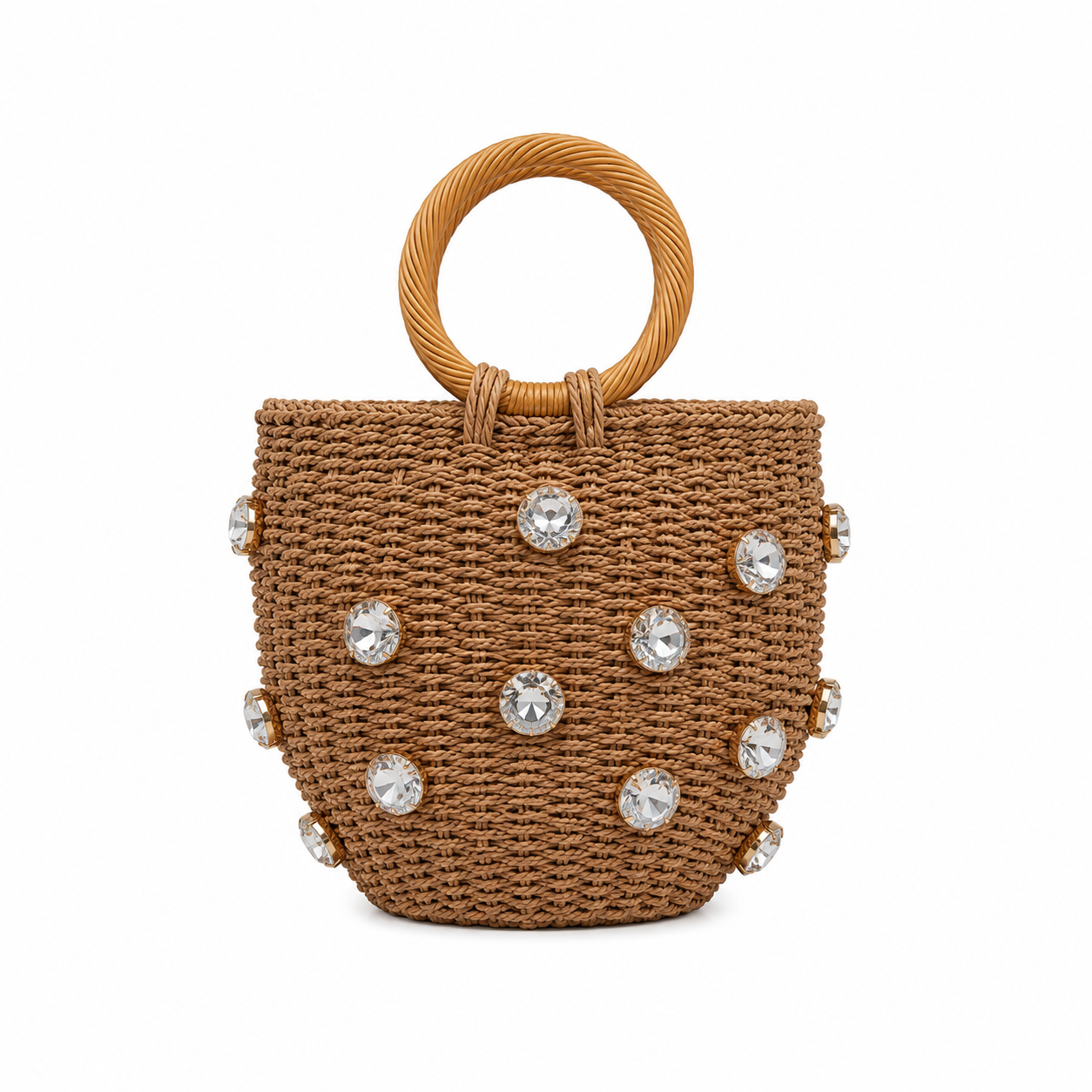 Nişantaşı Butik İRİ TAŞ ÇANTA BRONZ