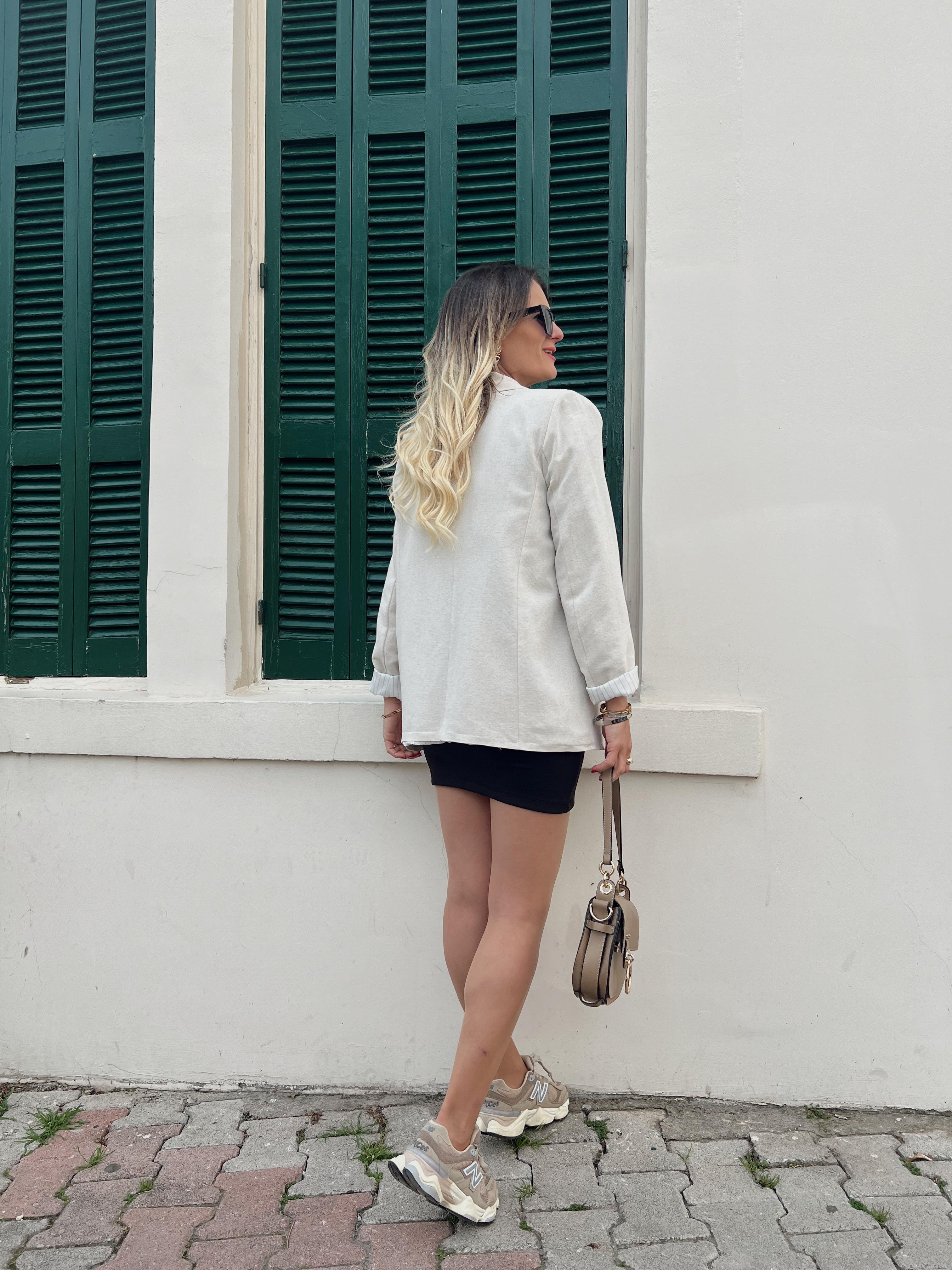 Nişantaşı Butik KETEN ASTARLI BLAZER NATURAL