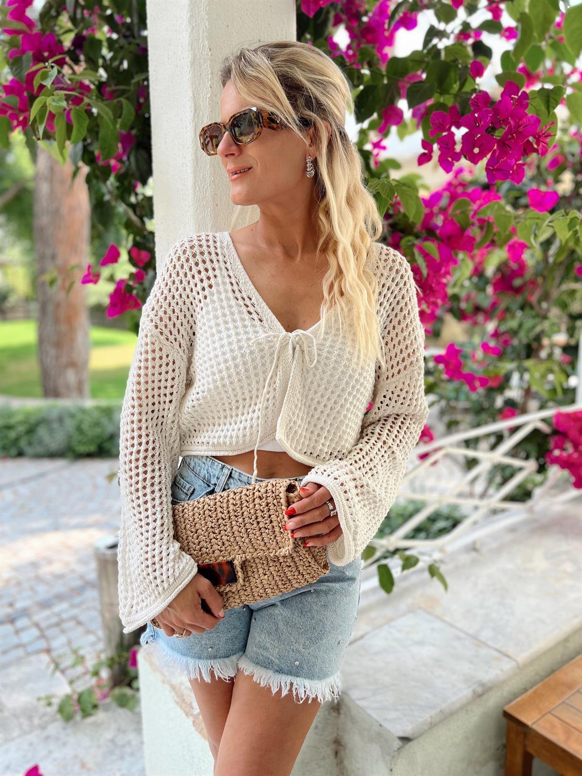 Nişantaşı Butik KREM DELİKLİ MERSERİZE 