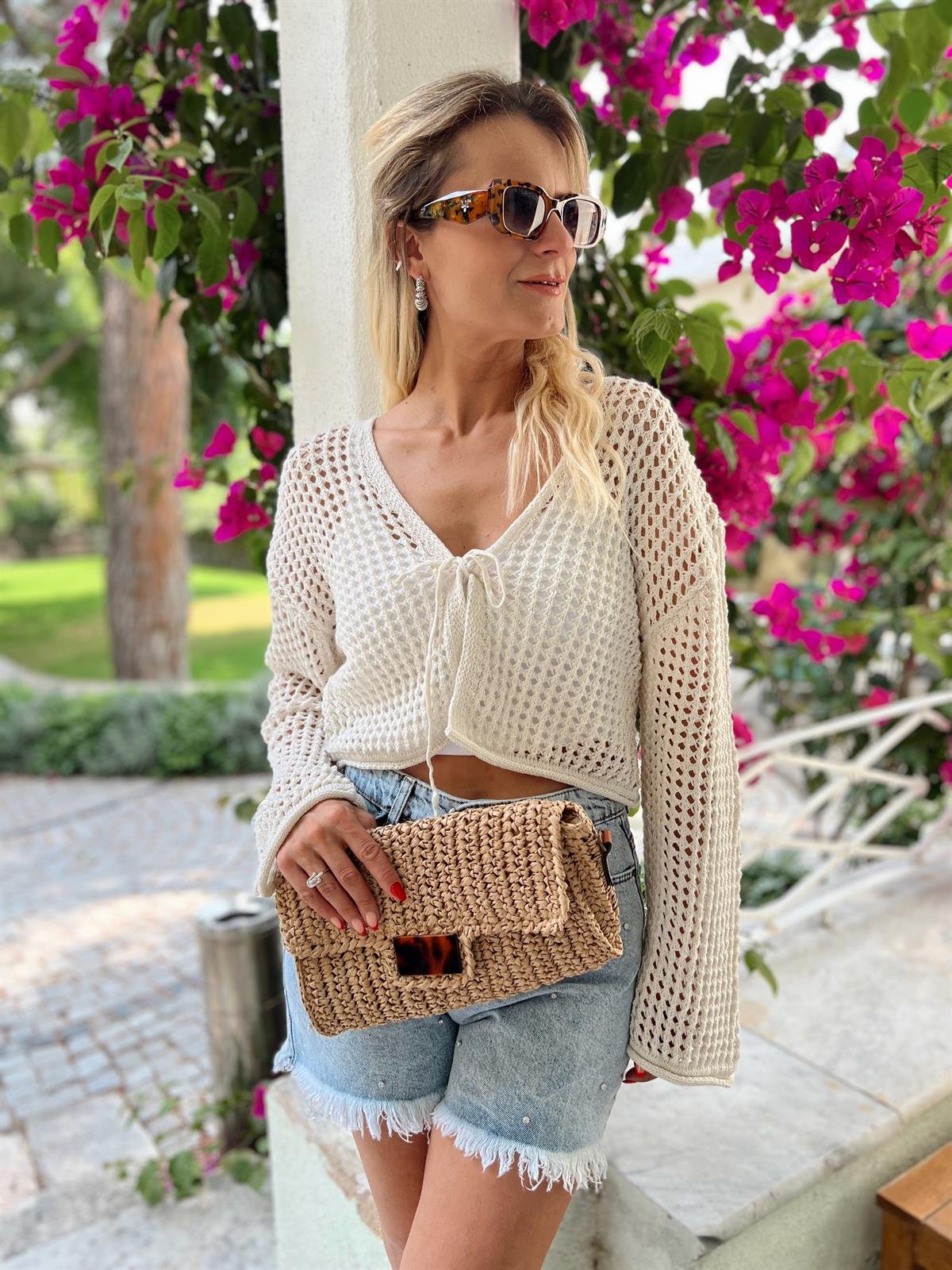 Nişantaşı Butik KREM DELİKLİ MERSERİZE 