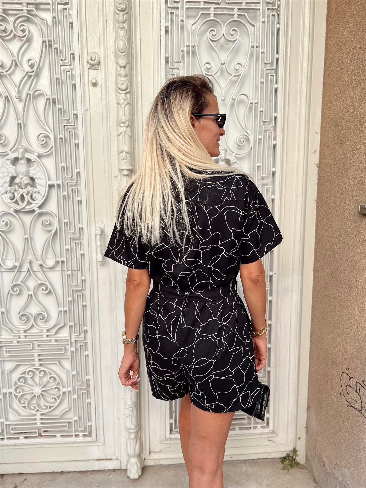 Nişantaşı Butik KUŞAK DETAY DESENLİ TULUM