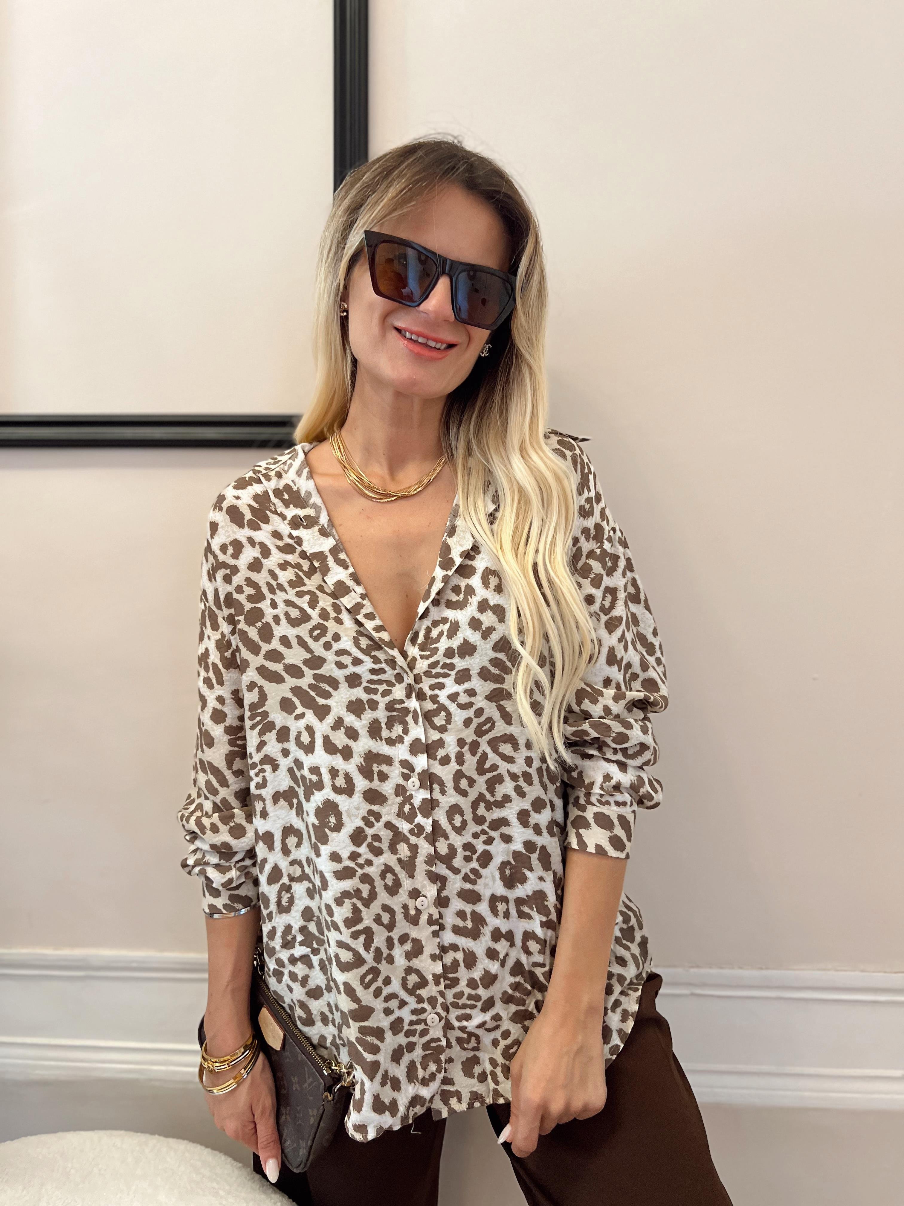 Nişantaşı Butik LEOPAR DESEN GÖMLEK