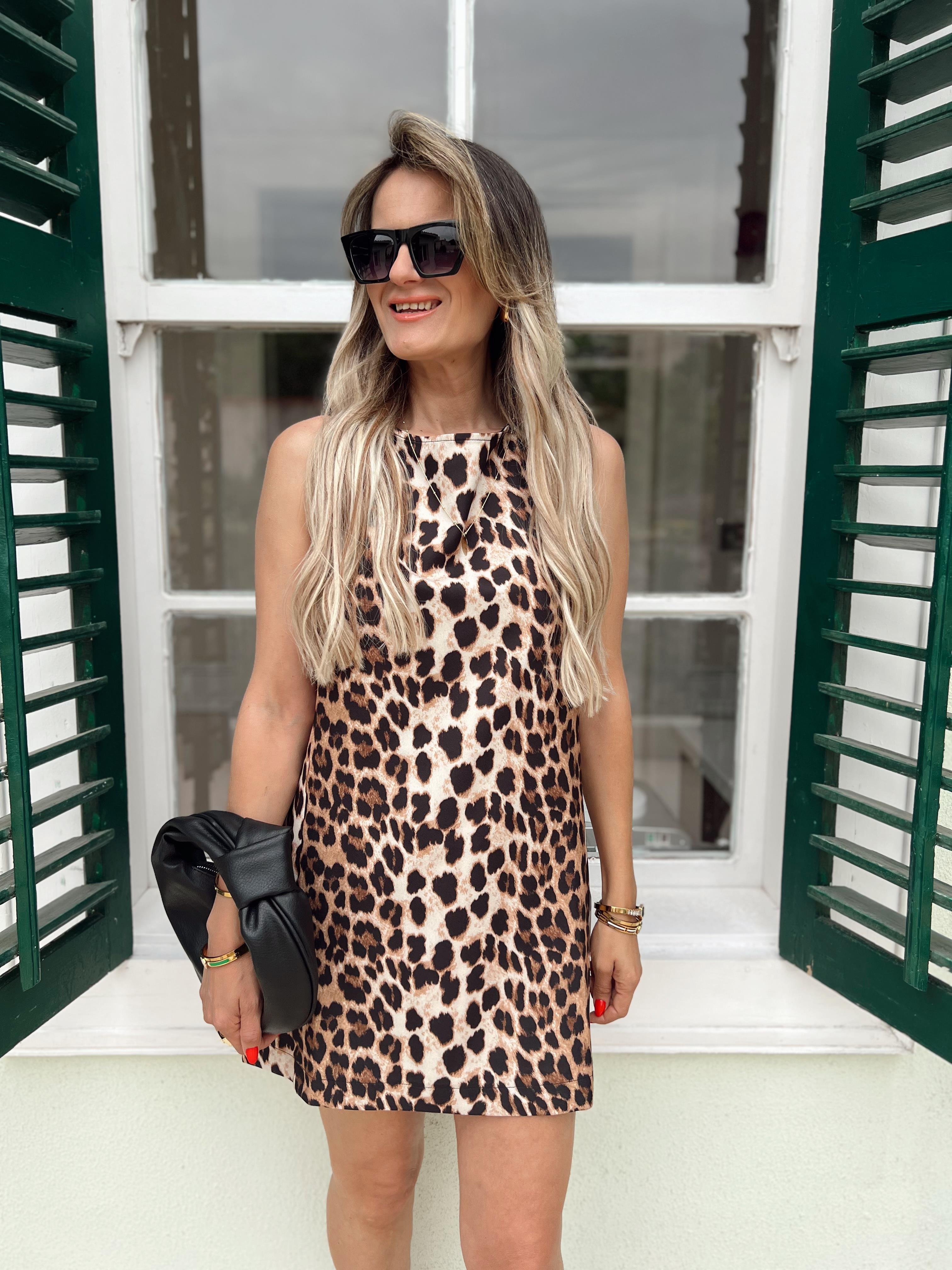 Nişantaşı Butik LEOPAR DESEN MİNİ ELBİSE
