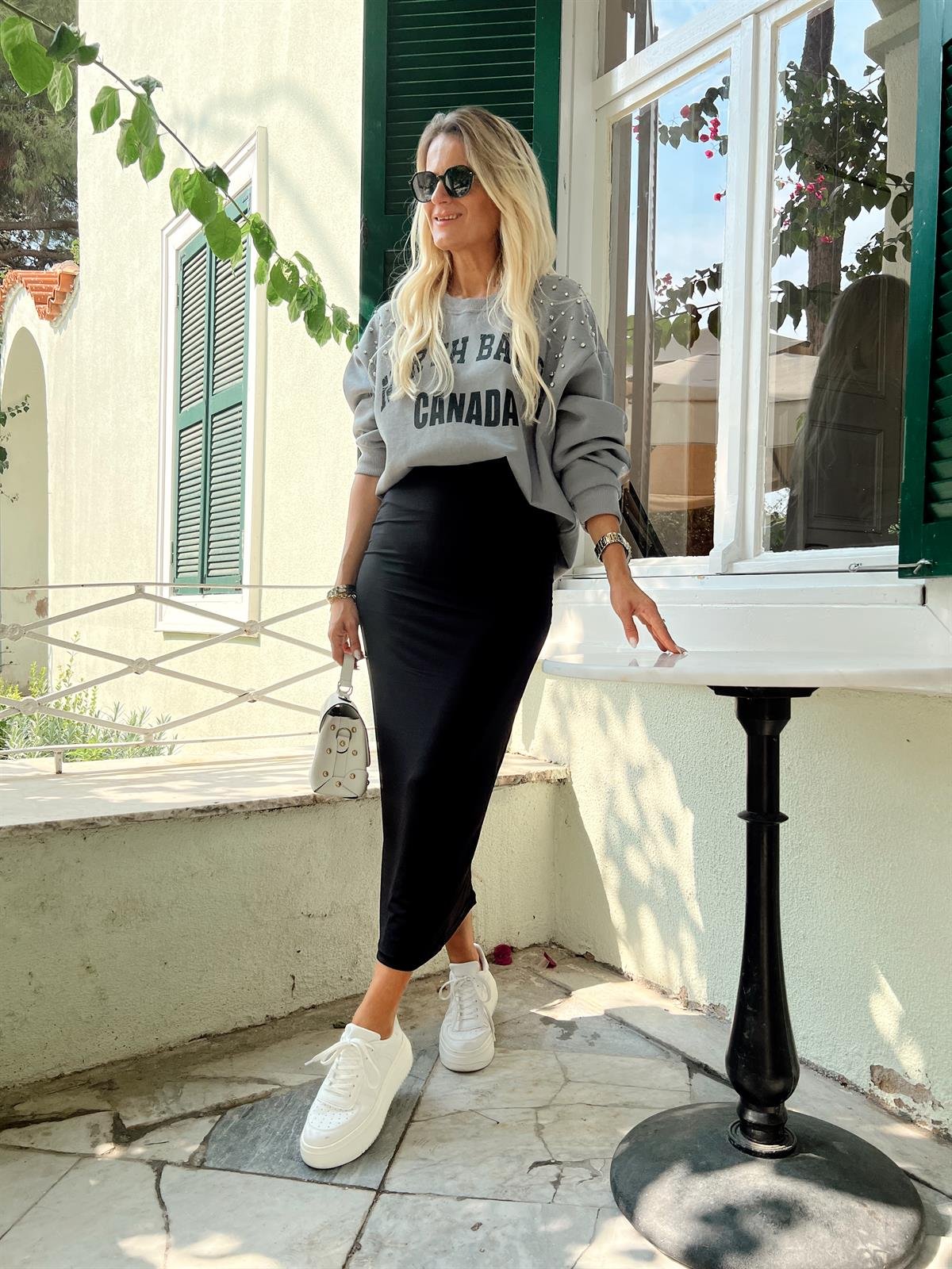 Nişantaşı Butik LİKRALİ KALEM MİDİ ETEK
