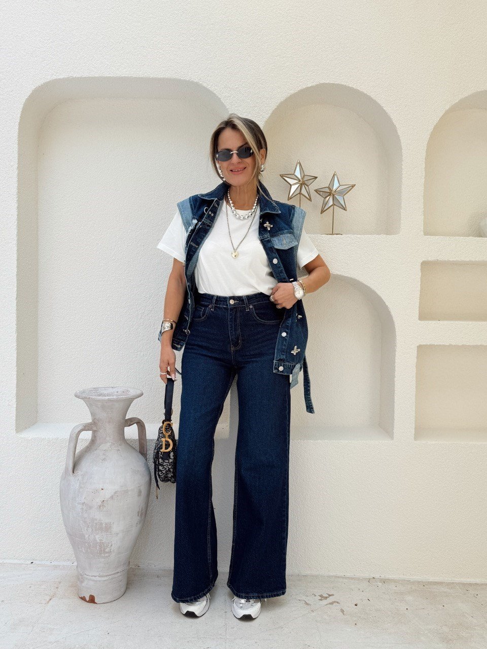 Nişantaşı Butik MAVİ LİKRALI STRAİGHT JEAN
