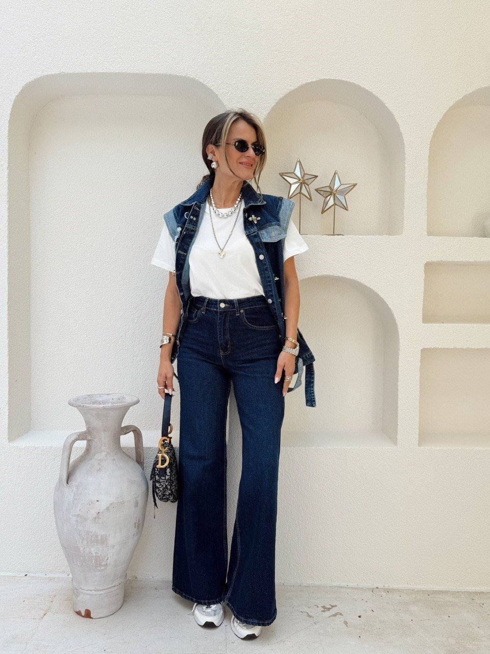 Nişantaşı Butik MAVİ LİKRALI STRAİGHT JEAN