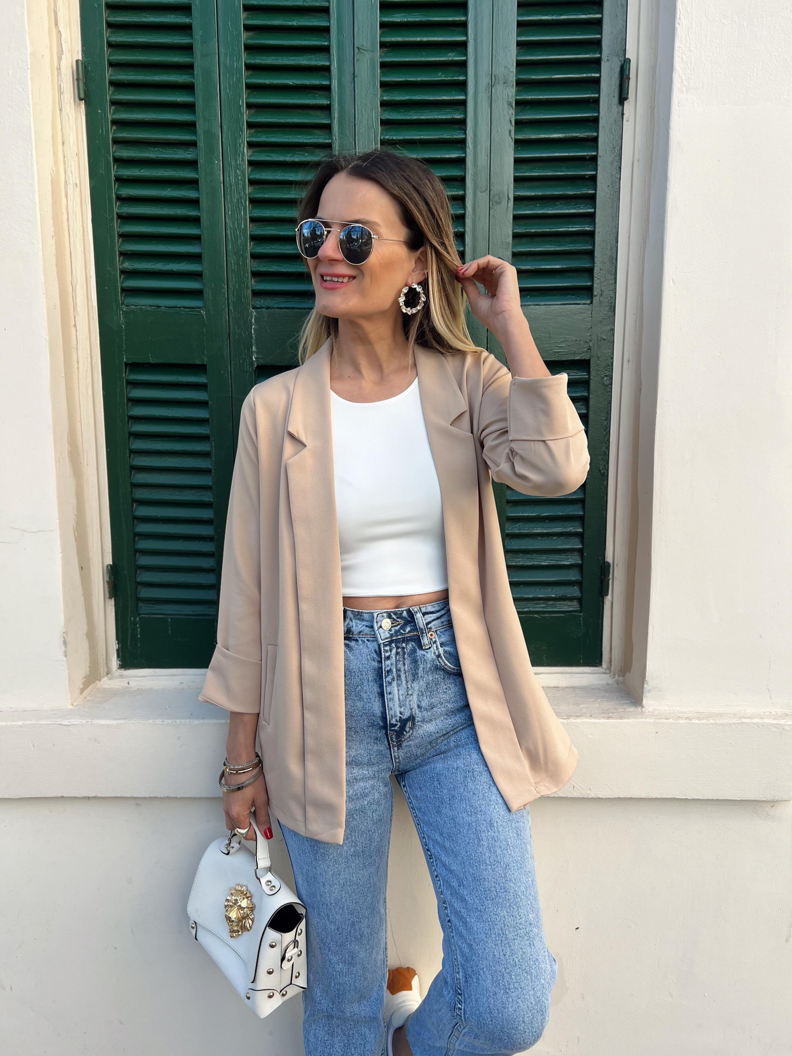 Nişantaşı Butik MEVSİMLİK DUBLE KOL CEKET VİZON