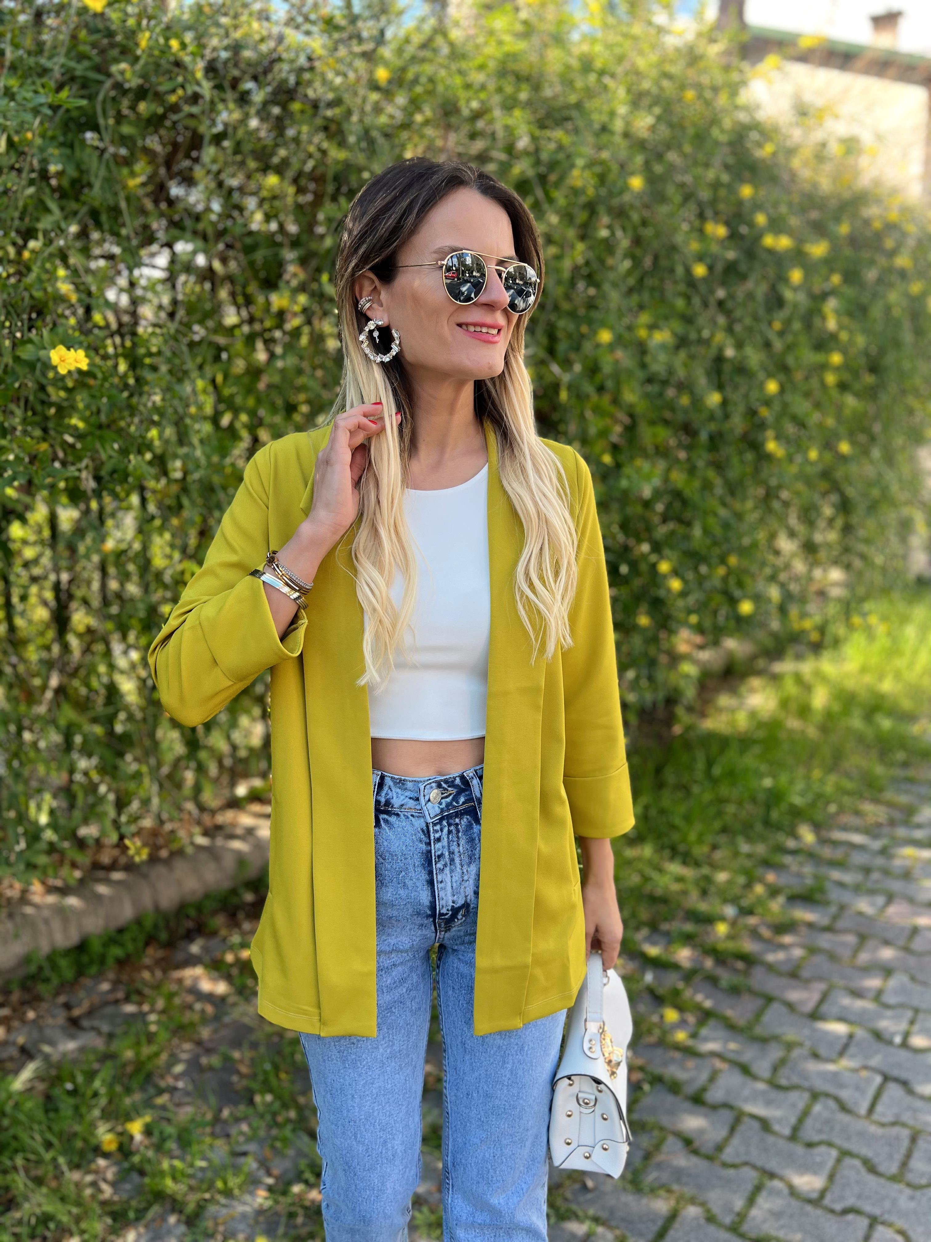 Nişantaşı Butik MEVSİMLİK DUBLE KOL CEKET YAĞ YEŞİL