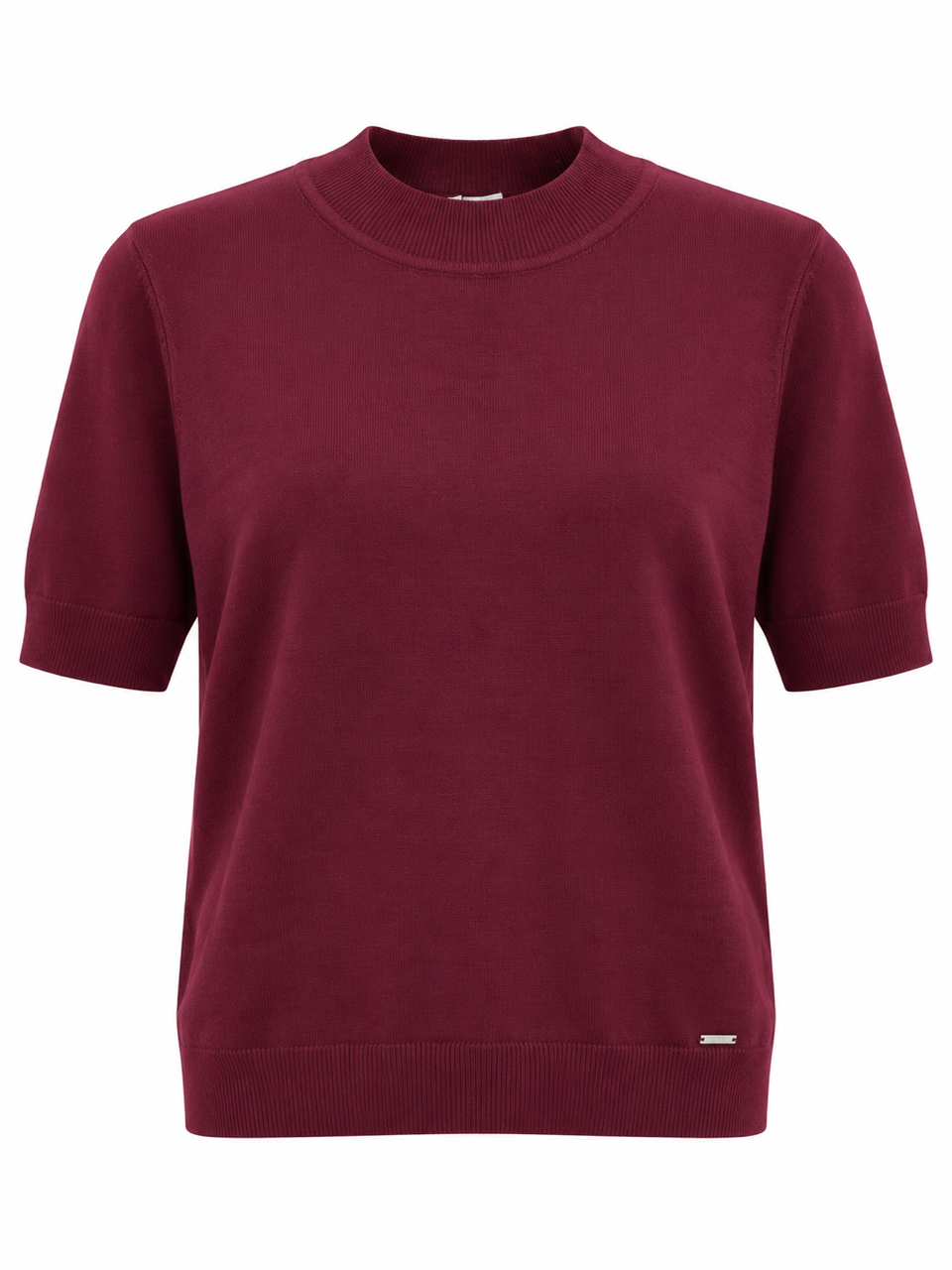 Nişantaşı Butik MİNİ YAKA BORDO BASİC TRİKO