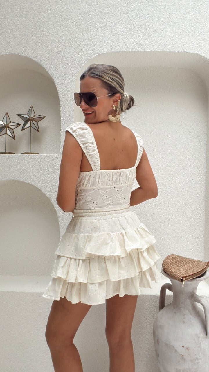 Nişantaşı Butik NAKIŞ İŞLEME ŞORT ASTAR KATKAT ETEK