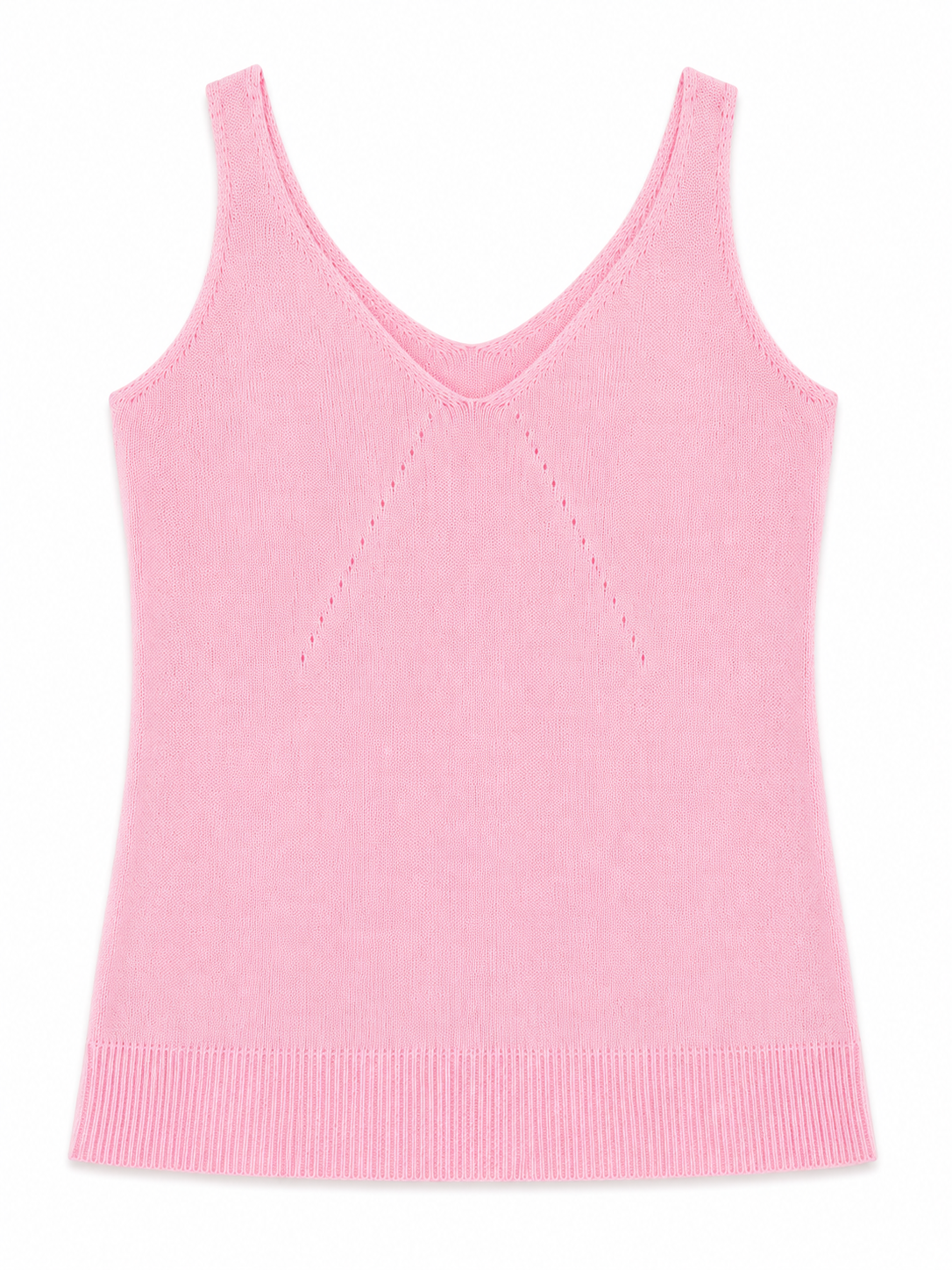 Nişantaşı Butik ÖN ARKA V YAKA İPEK TRİKO PEMBE