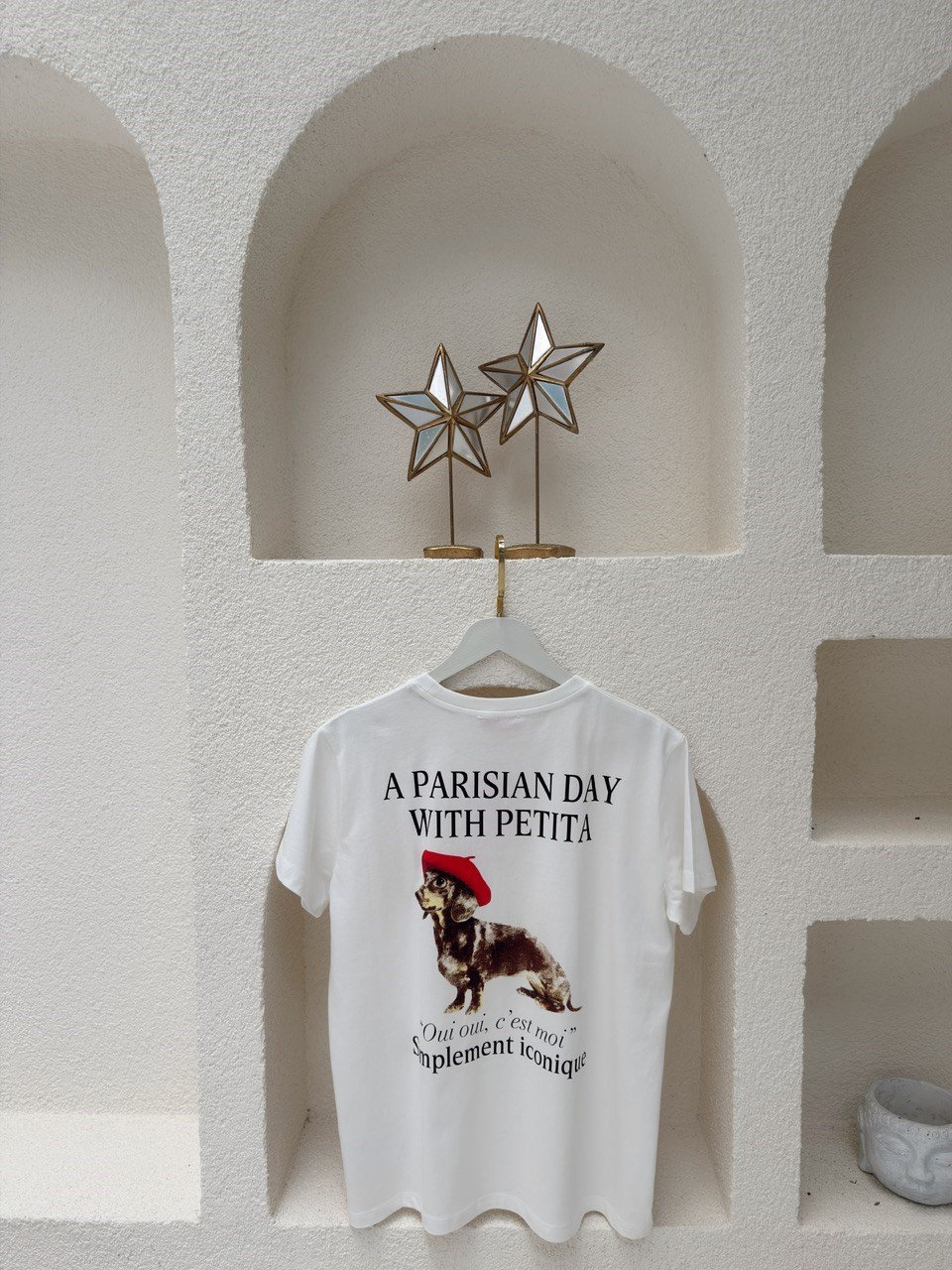 Nişantaşı Butik ÖN ARKA YAZI DETAY MAİSON PEPİTA TSHİRT 