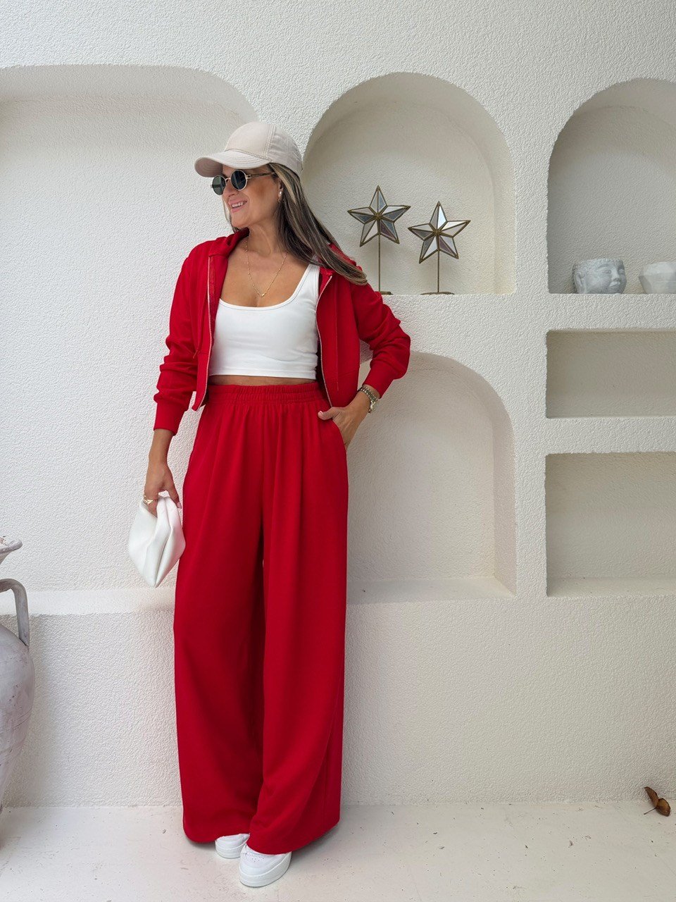 Nişantaşı Butik PANTOLON CEKET TAKIM KIRMIZI