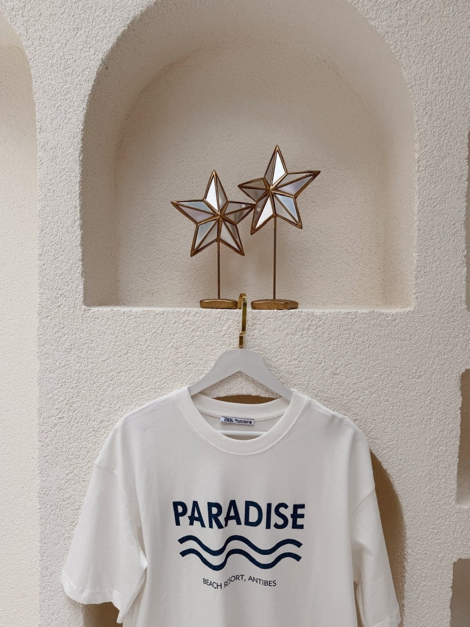 Nişantaşı Butik PARADİSE SİM YAZILI TSHİRT BEYAZ