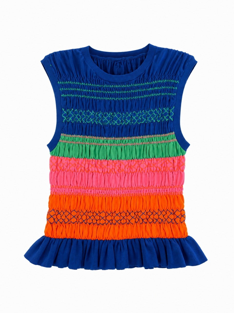 Nişantaşı Butik RENK DESENLİ GİPE DETAY BLUZ