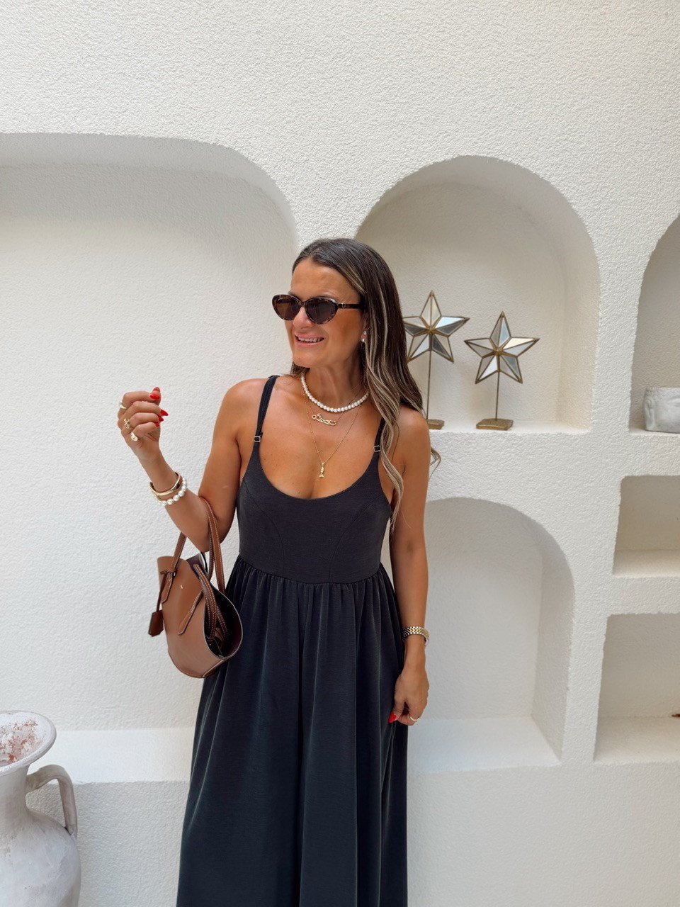 Nişantaşı Butik SIRT DETAY PİKE MODAL TULUM ANTRASİT
