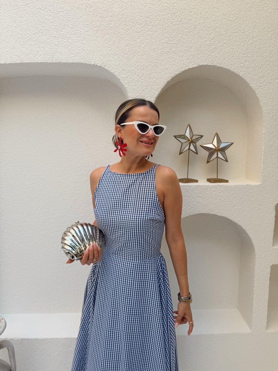 Nişantaşı Butik SIRT DETAY VOLANLI PÖTİKARE ELBİSE