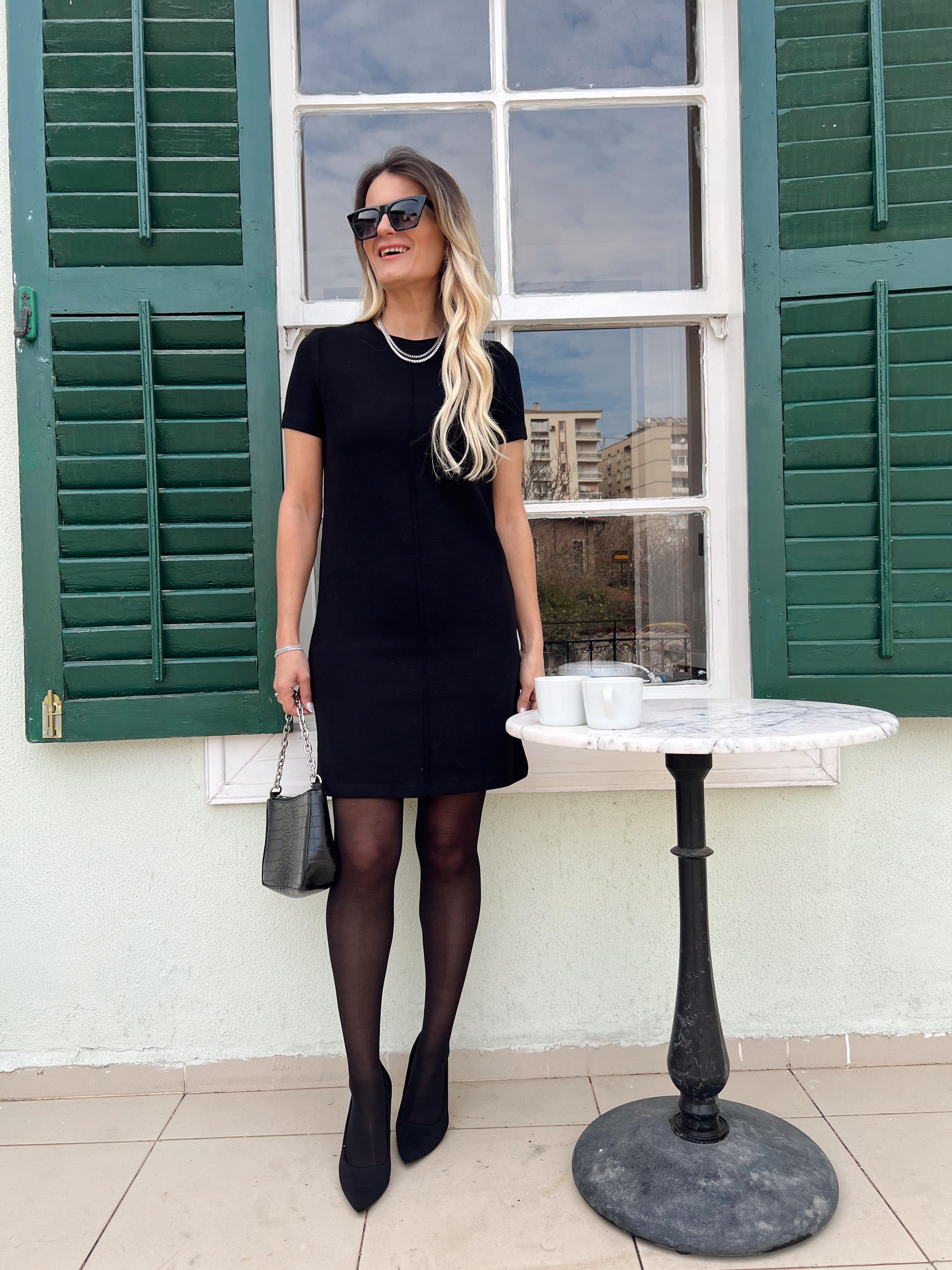 Nişantaşı Butik SİYAH TRİKO ELBİSE