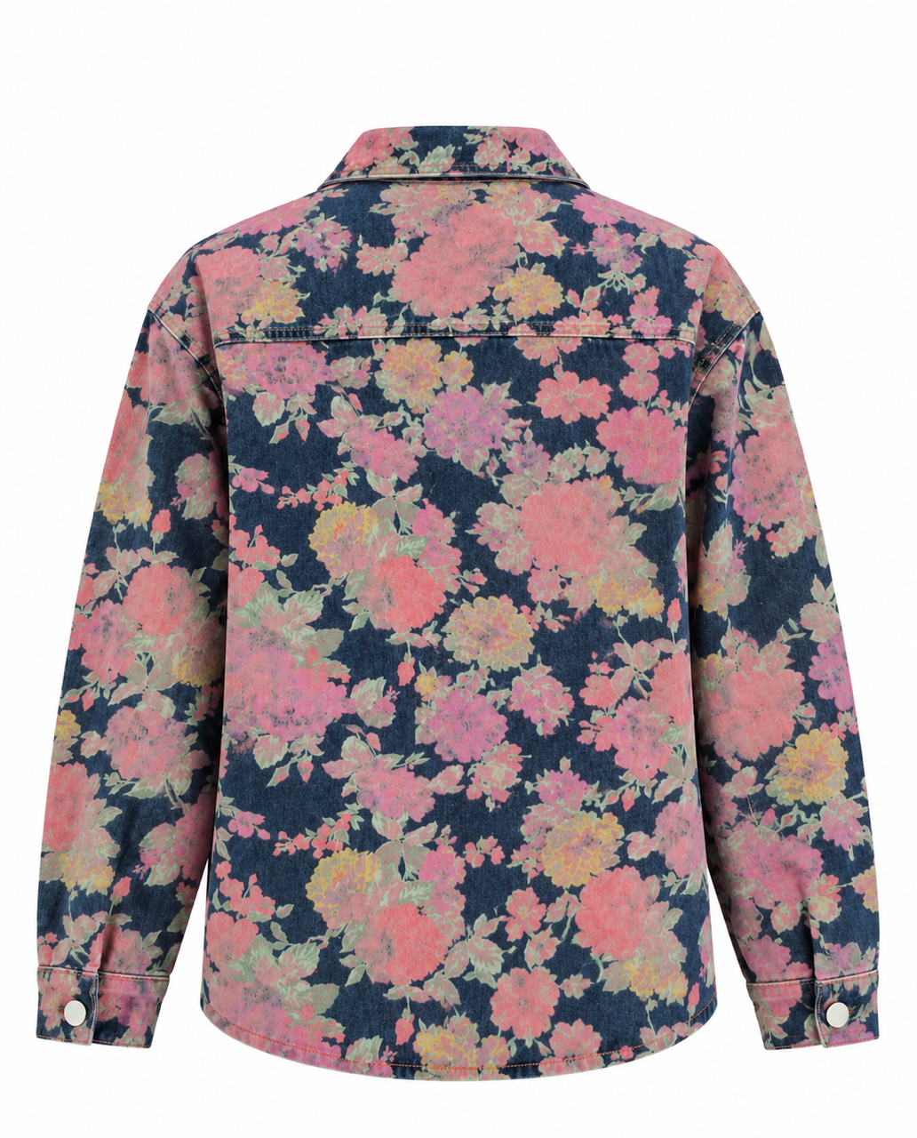 Nişantaşı Butik SOFT FLORAL DESEN MEVSİMLİK JEAN CEKET