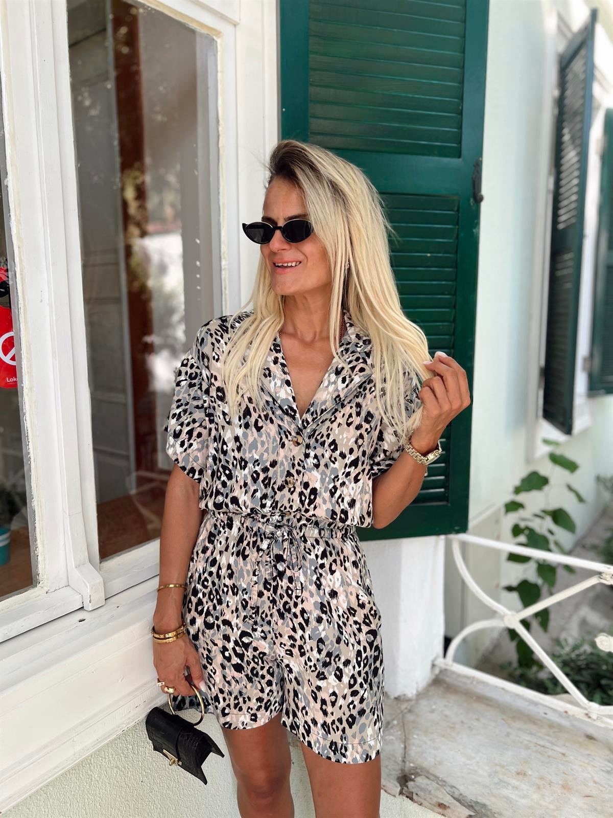 Nişantaşı Butik SOFT LEOPAR DESEN PAMUK TULUM