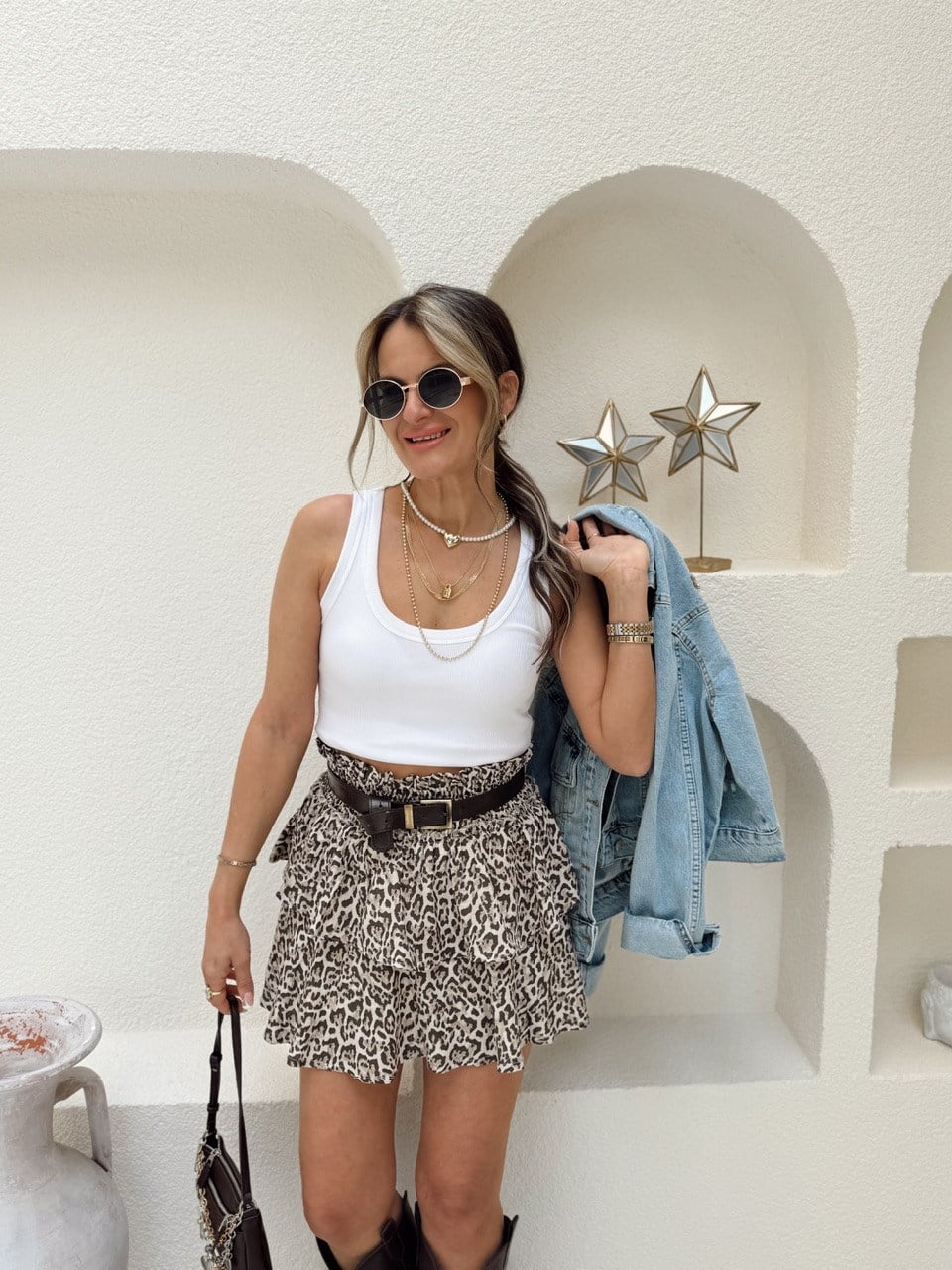 Nişantaşı Butik ŞORT ASTAR LEOPAR KATKAT ETEK 