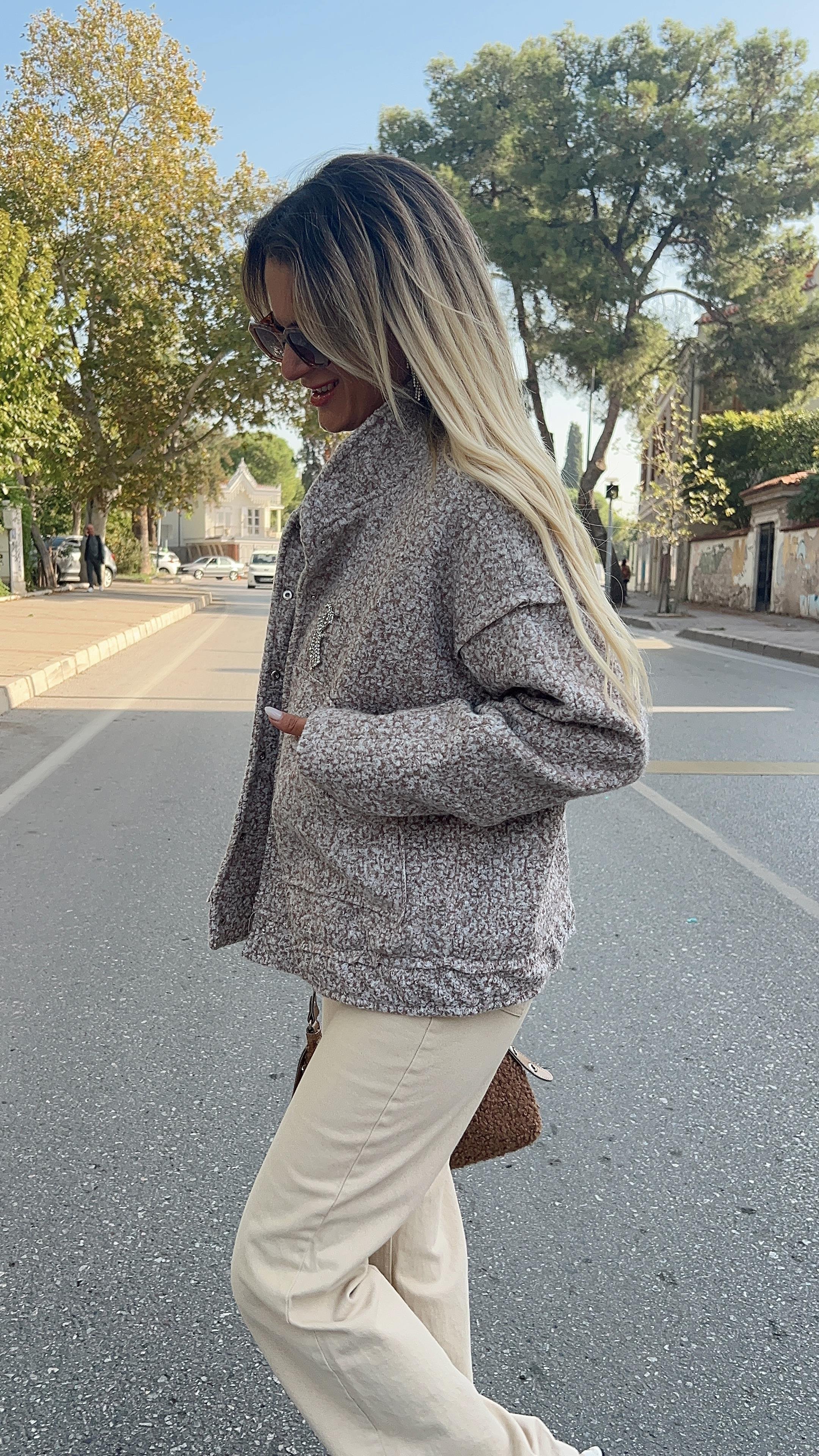 Nişantaşı Butik TEDDY KAHVERENGİ MONT
