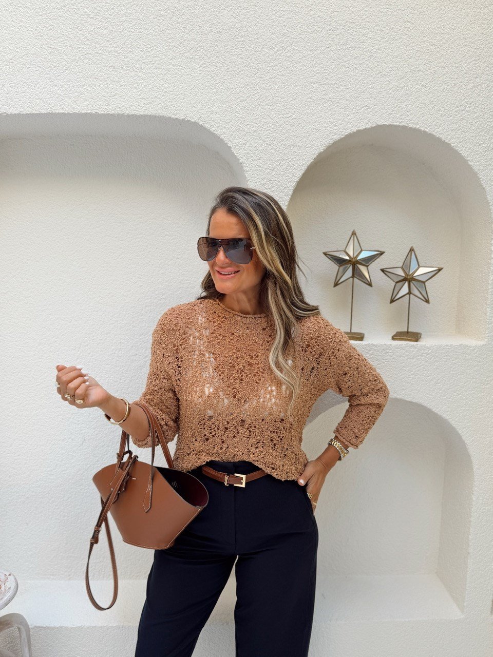 Nişantaşı Butik TOPCUK İLMEK DETAY CAMEL MERSERİZE