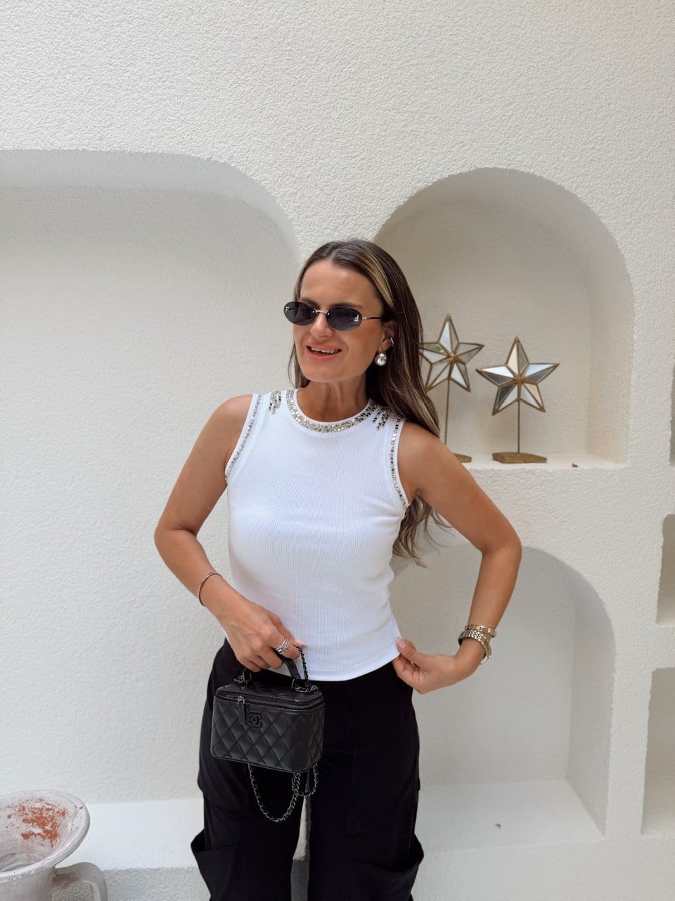 Nişantaşı Butik TROKLU TAS DETAY HALTER BASİC