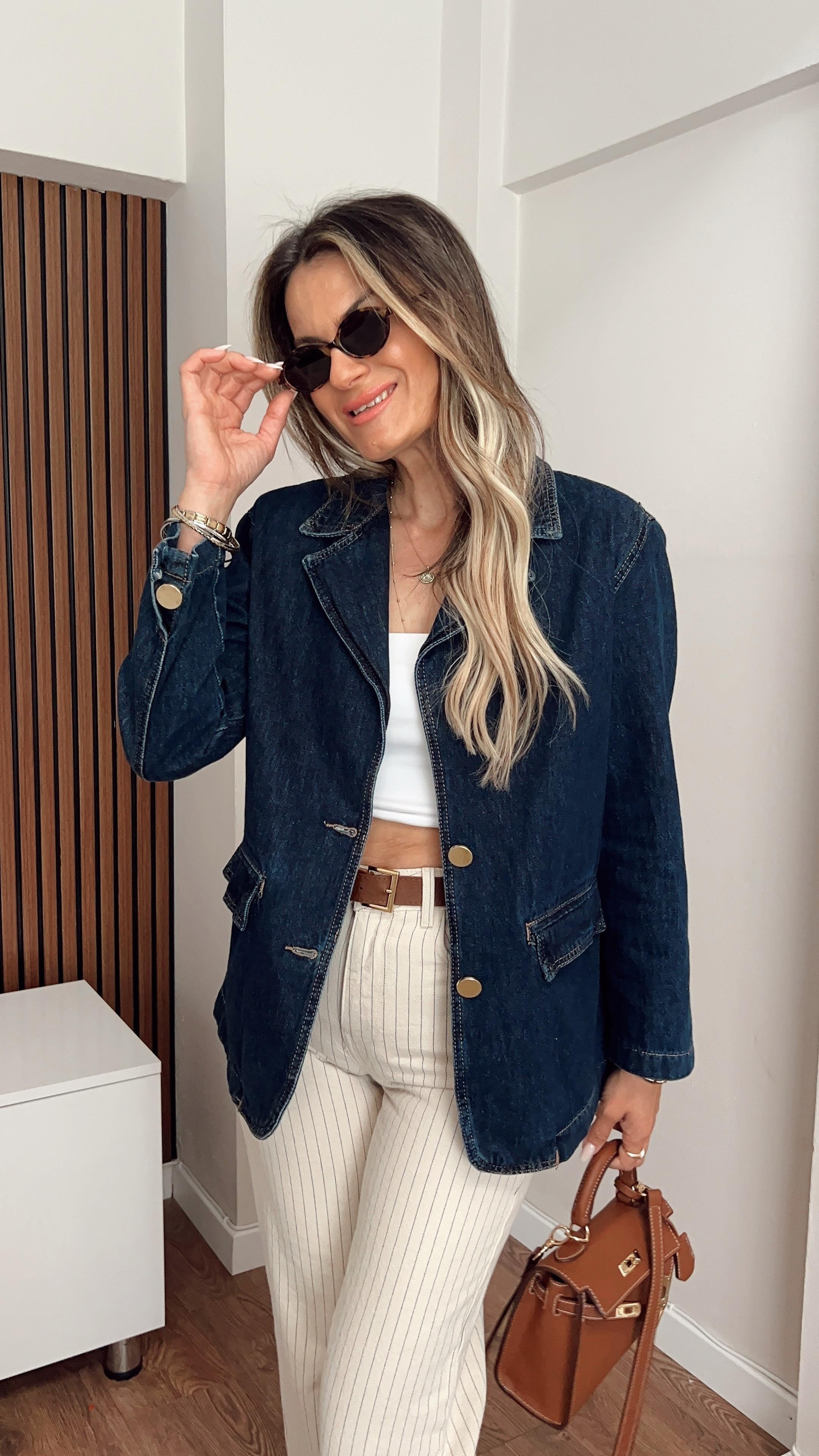 Nişantaşı Butik VATKALI KOT BLAZER CEKET