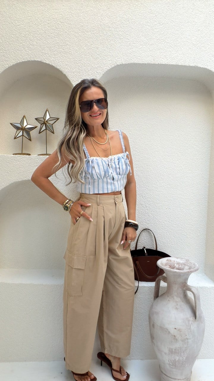 Nişantaşı Butik VİZON KANVAS JOGGER PANTOLON