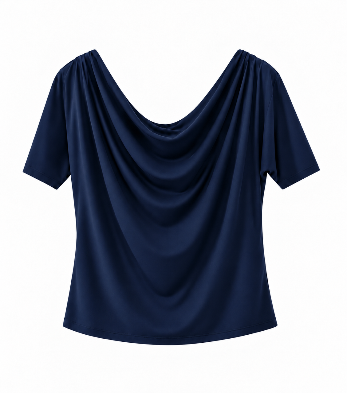 Nişantaşı Butik YAKA DETAY LACİVERT BLUZ