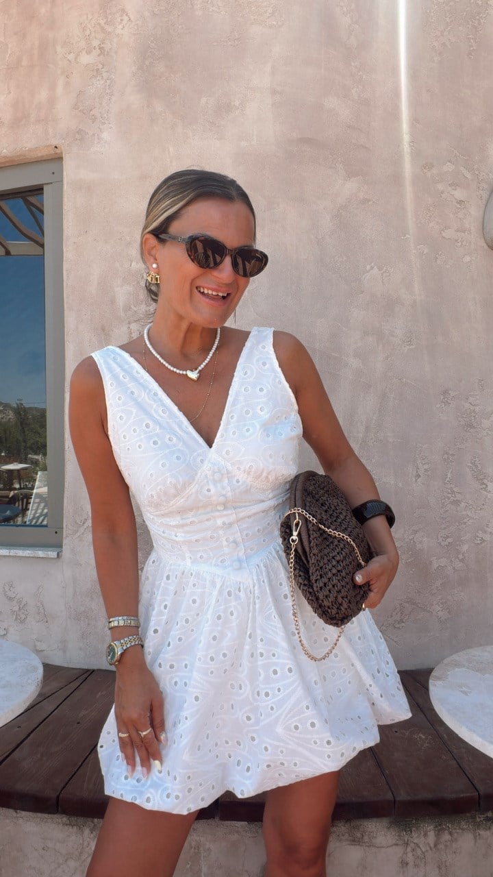 Nişantaşı Butik YAKA VE SIRT DETAY FİSTO BALON ELBİSE 