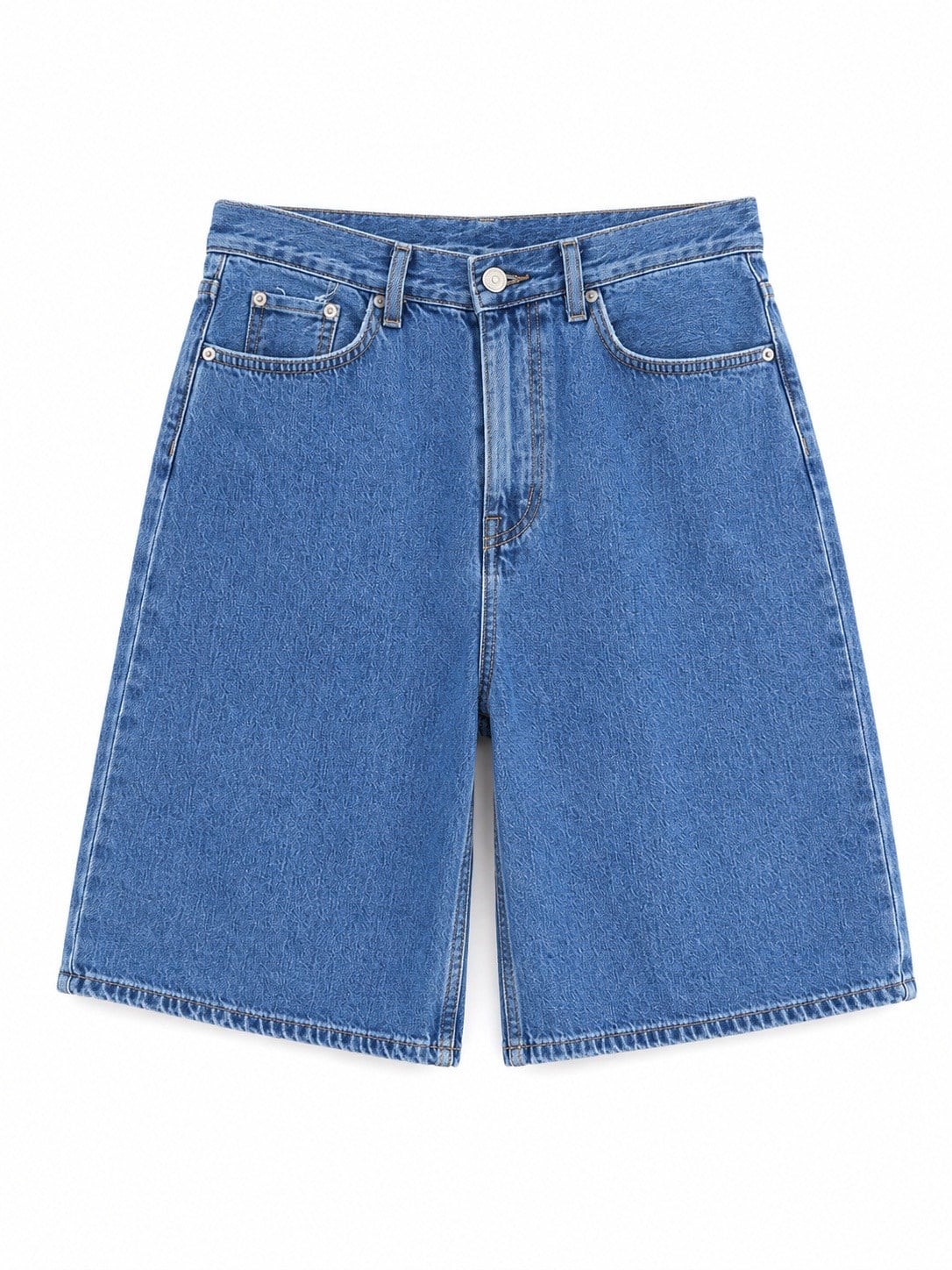 Nişantaşı Butik YIKAMALI BERMUD JEAN ŞORT