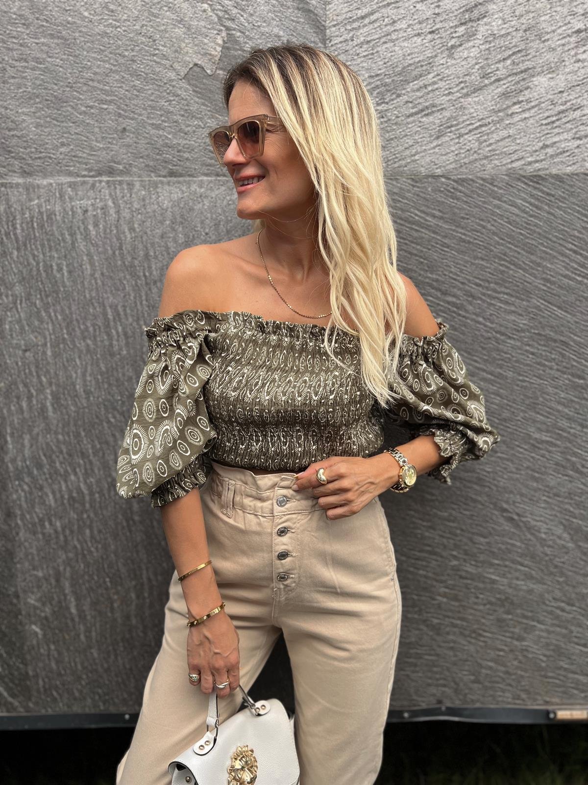 Nişantaşı Butik YÜKSEK BEL LASTİKLİ BEJ KOT PANTOLON
