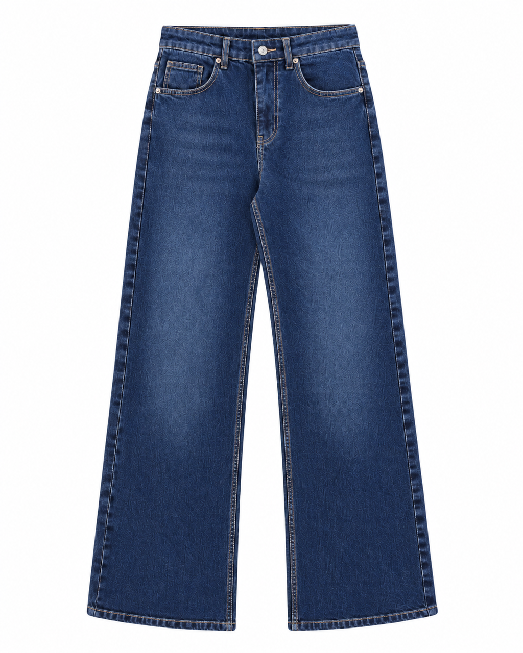 Nişantaşı Butik YÜKSEK BEL LİKRALI STRAİGHT JEAN KONTRAST