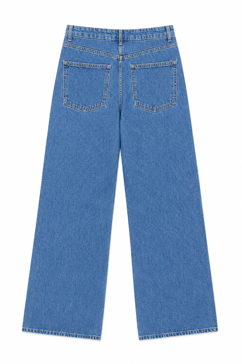 Nişantaşı Butik YÜKSEK BEL TAS DETAY  STRAİGHT JEAN
