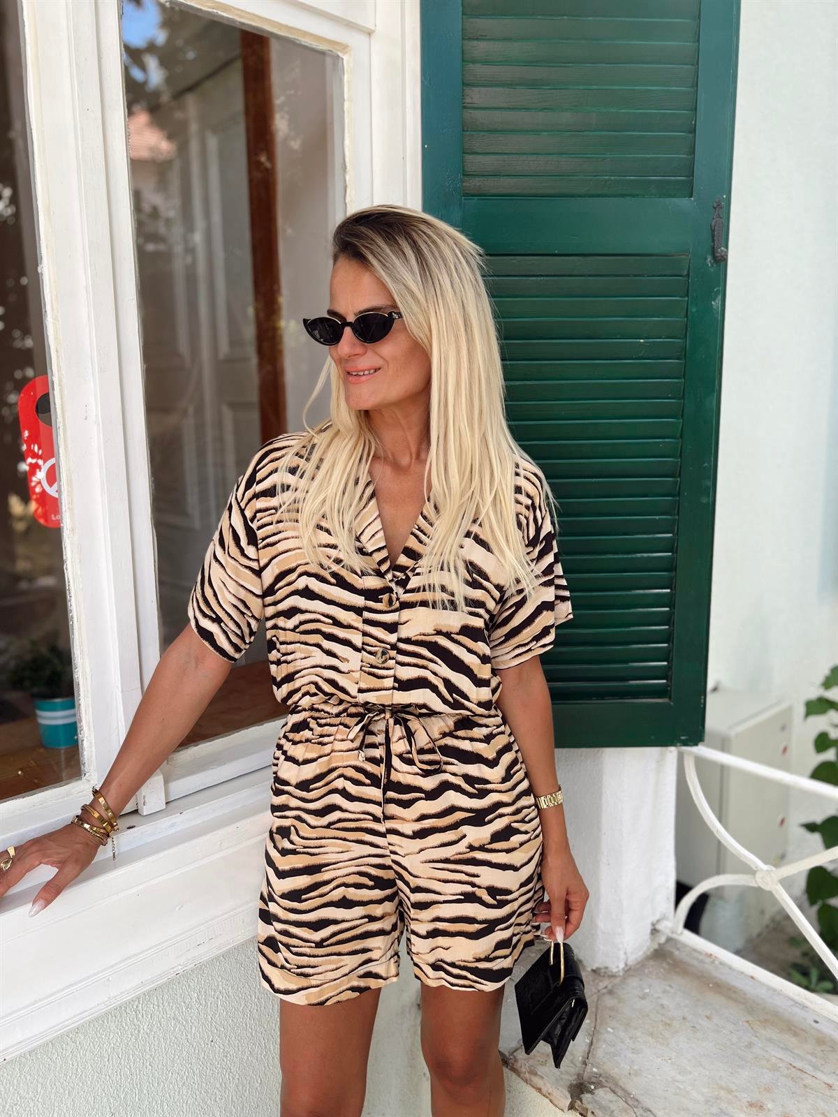 Nişantaşı Butik ZEBRA DESEN PAMUK TULUM
