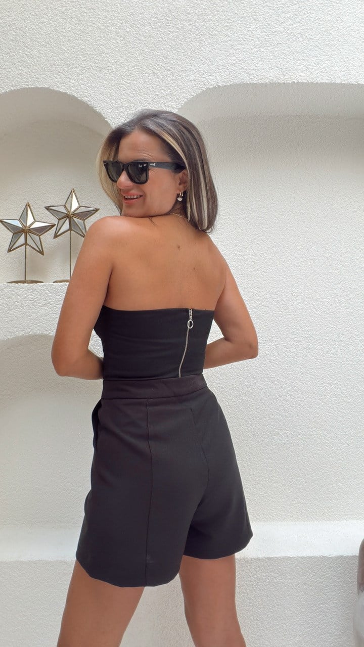 Nişantaşı Butik ZİNCİR DETAY KUPLU BÜSTİYER BLUZ