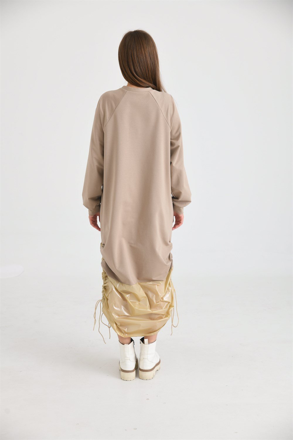 Bayan İki İp Elbise BEIGE