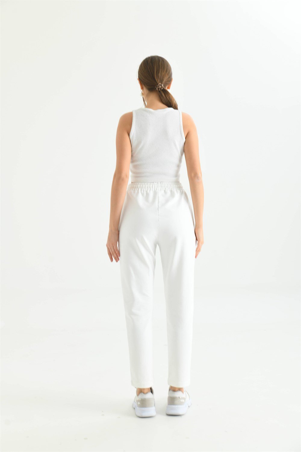 Bayan İki İp Pantolon EKRU