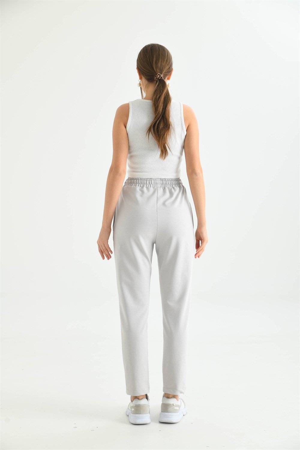 Bayan İki İp Pantolon GRİ