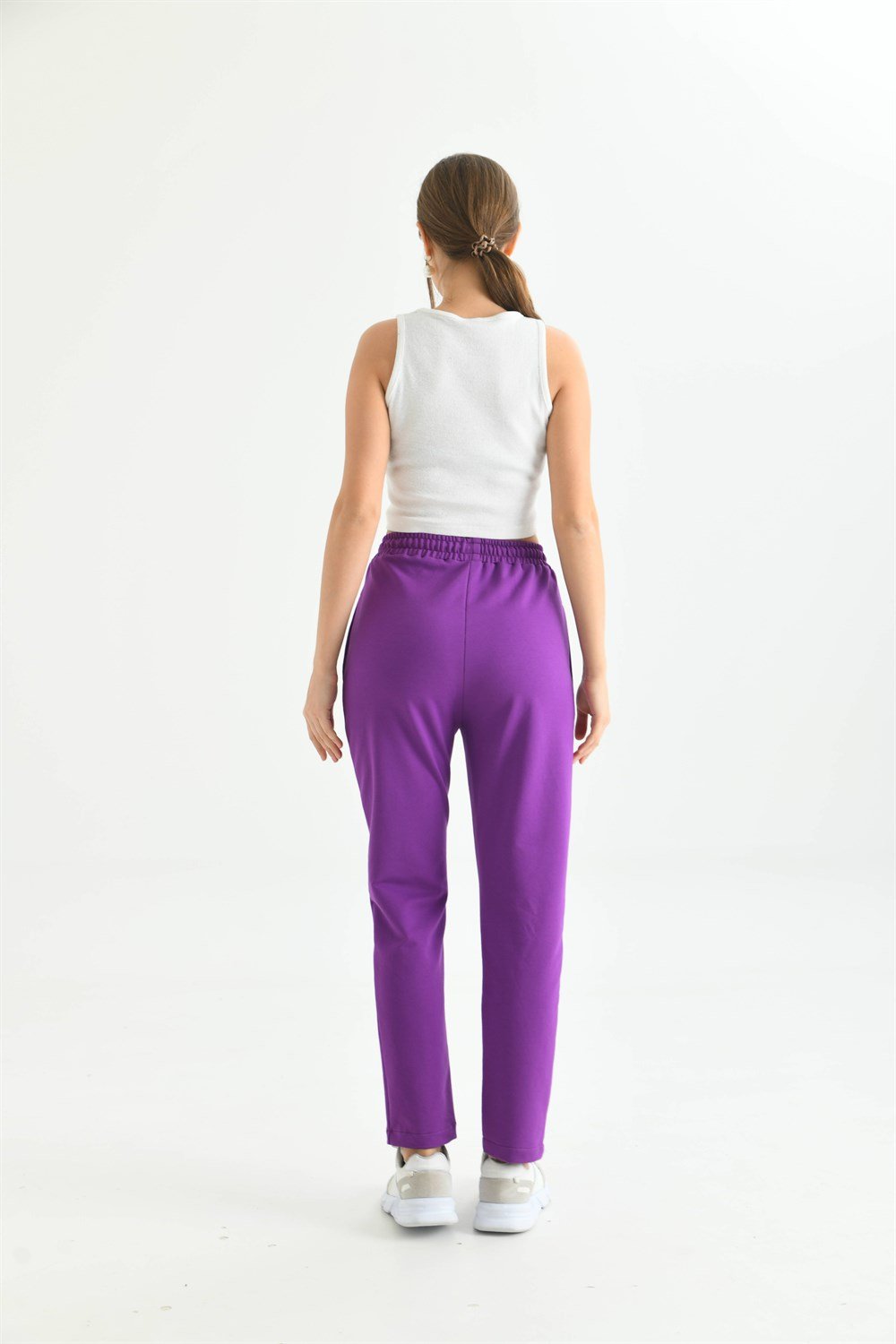 Bayan İki İp Pantolon MOR