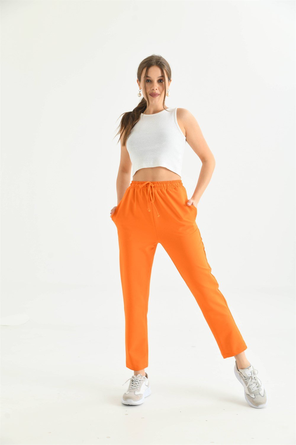 Bayan İki İp Pantolon ORANGE