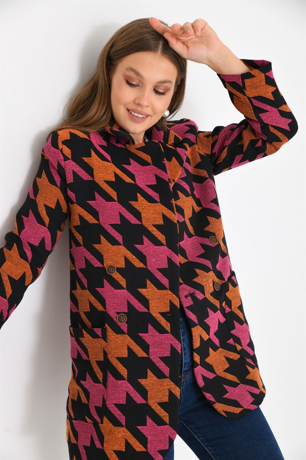 Bayan Kazayağı Ceket ORANGE