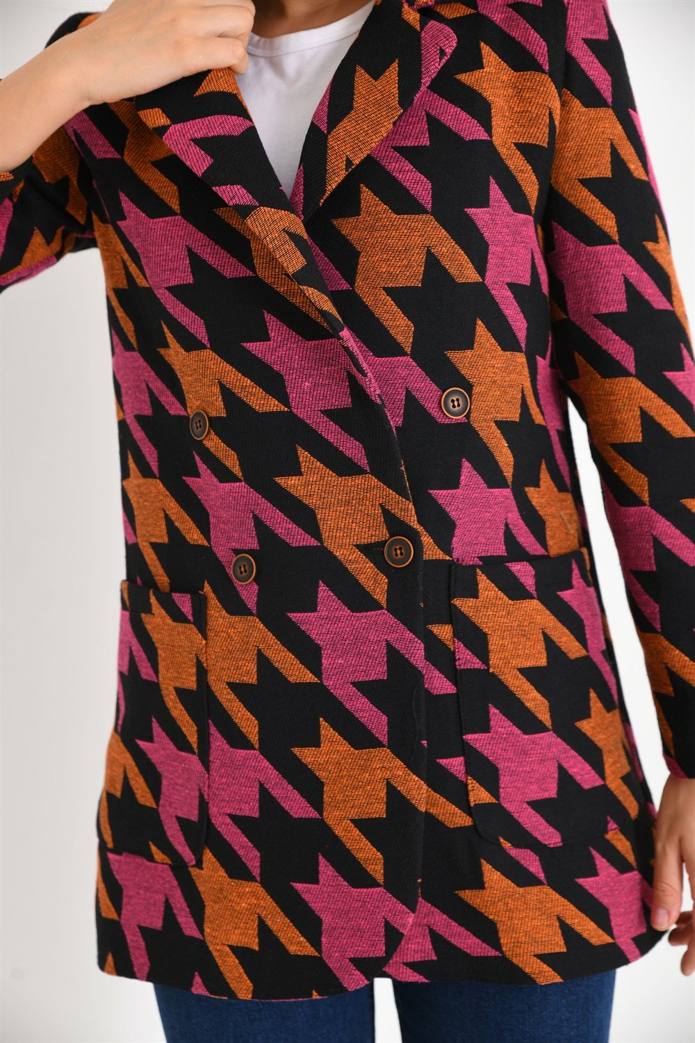 Bayan Kazayağı Ceket ORANGE