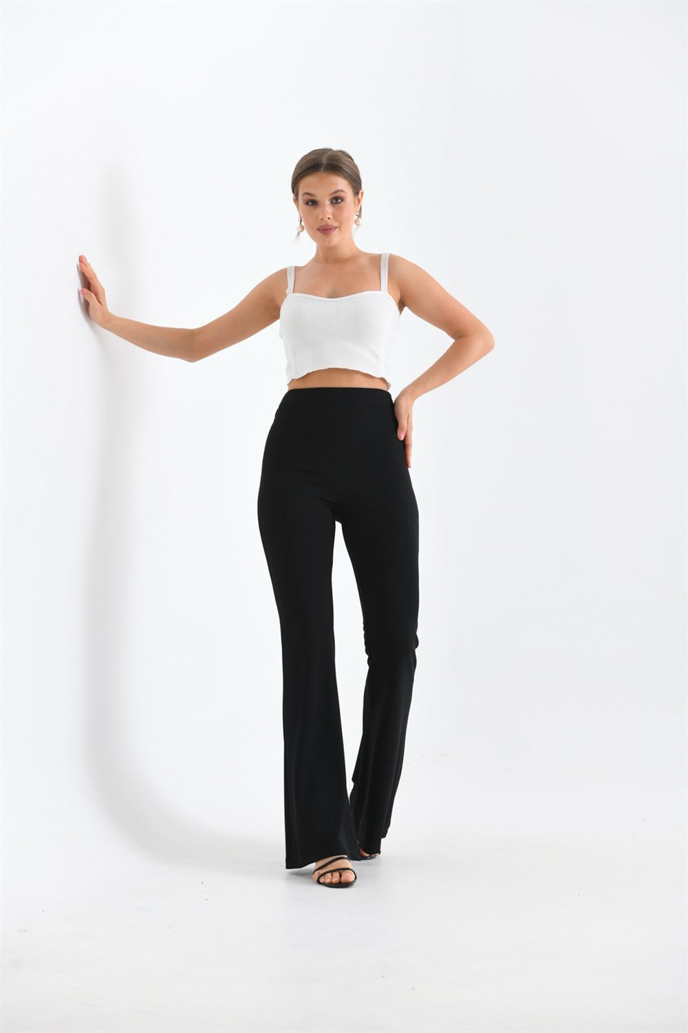 Bayan Scuba Crep Pantolon SİYAH