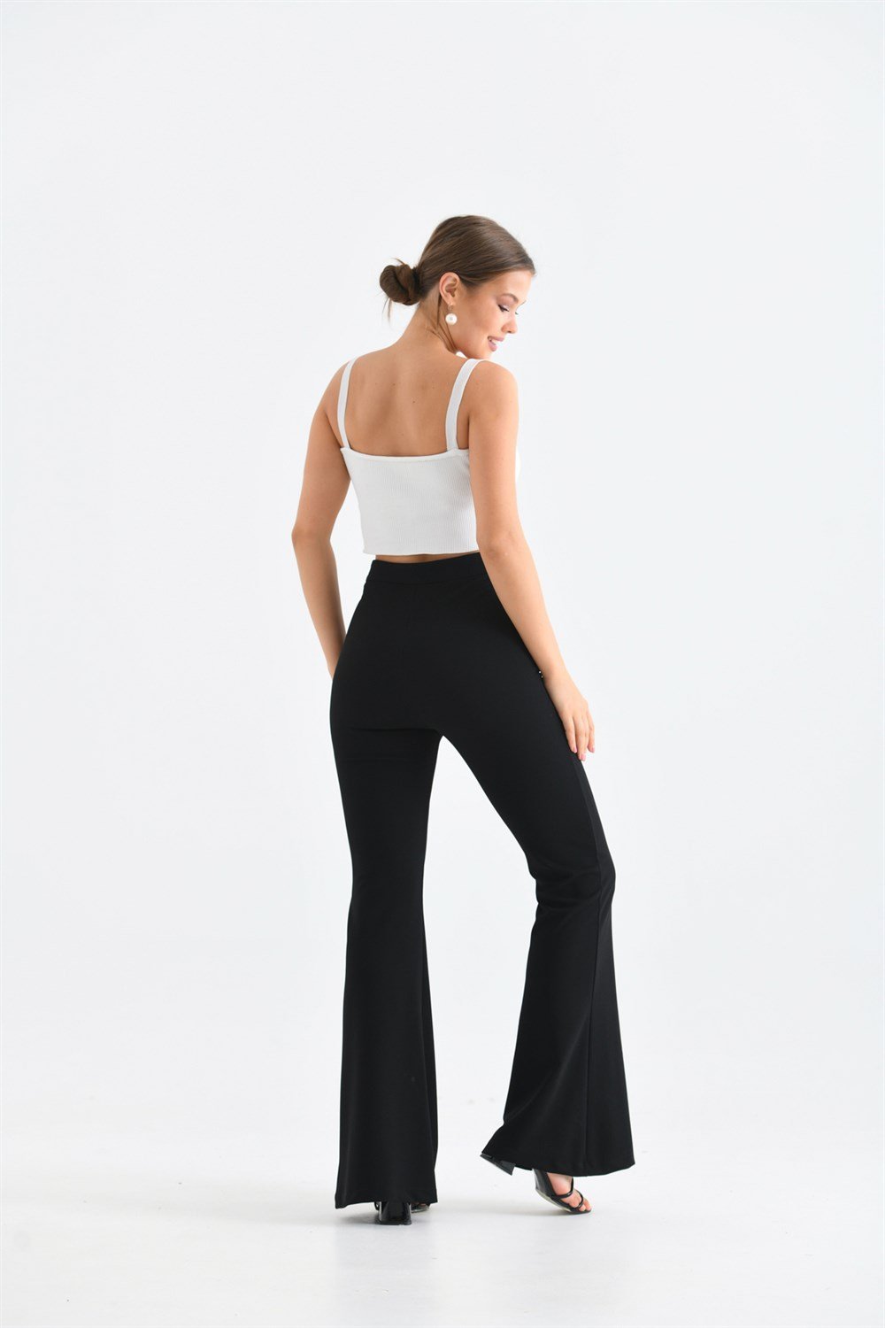Bayan Scuba Crep Pantolon SİYAH