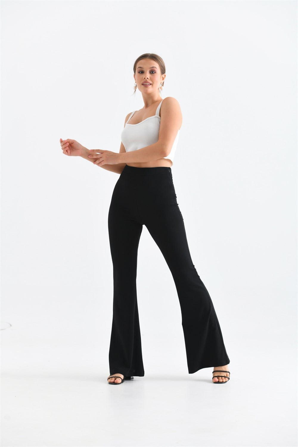 Bayan Scuba Crep Pantolon SİYAH