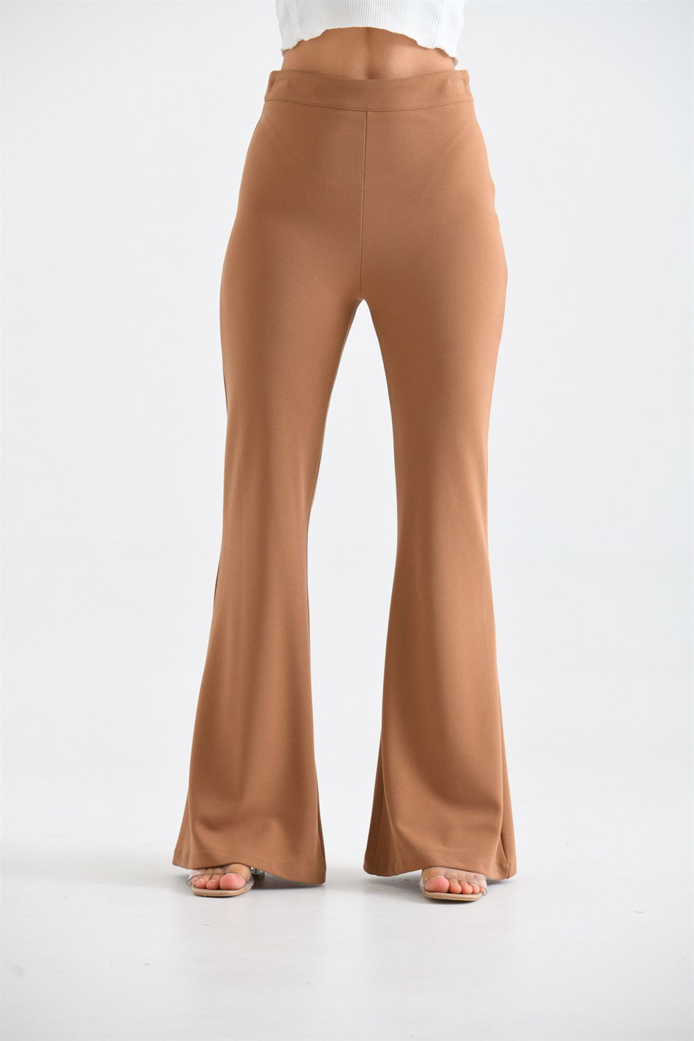 Bayan Scuba Crep Pantolon VİZON