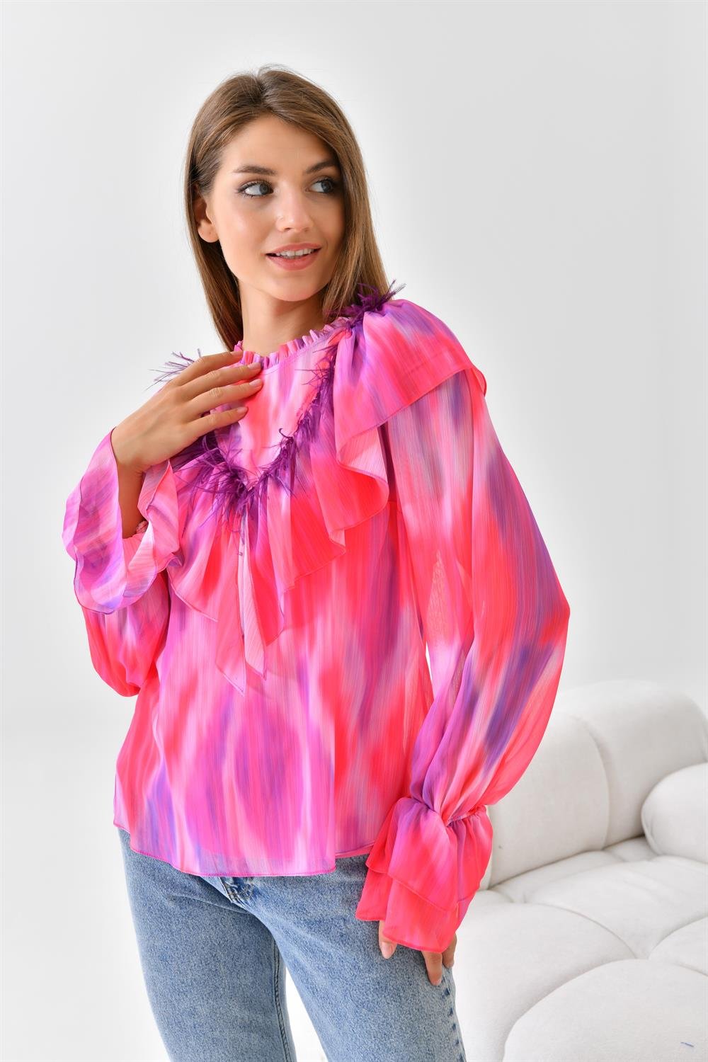 Bayan Şifon Bluz FUŞYA